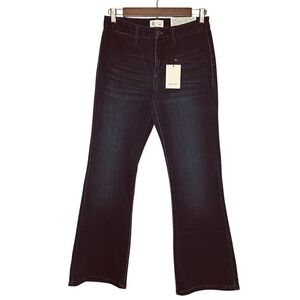 NEW The Fine Print Womens Pirouette Denim Bootcut Jeans 28P Petite Dark Wash